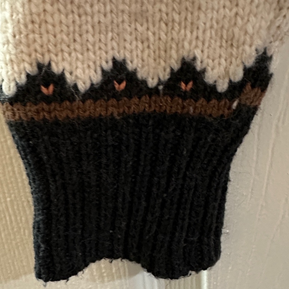 Marine Layer Black and Brown Patterned Cardigan - image 2